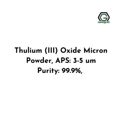 Thulium (III) oxide Micron Powder, Size: 3-5 µm, Purity: 99.9 % - Nanografi Advanced Materials