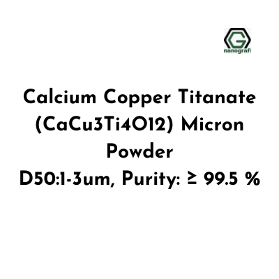 Calcium Copper Titanate (CaCu3Ti4O12) Micron Powder, D50:1-3 µm, Purity: ≥ 99.5 % - Nanografi Advanced Materials