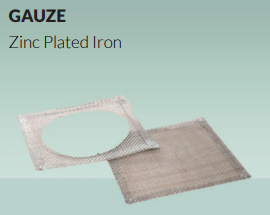 Gauze, without / with ceramic disk, 03.1365.00 OMM