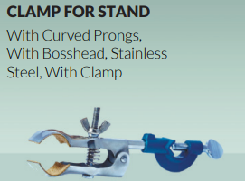 Clamp, SS, with Curved prongers, with Bosshead 03.1293.00 OMM