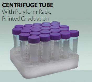Centrifuge Tube w/ polyform rack Iwaki 15 ml (50 pcs/pack), 50 ml (25 pcs/pack)