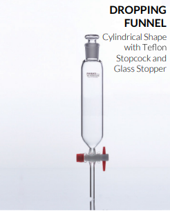 PA 6383FS Dropping Funnel, With Teflon Stopcock, Iwaki