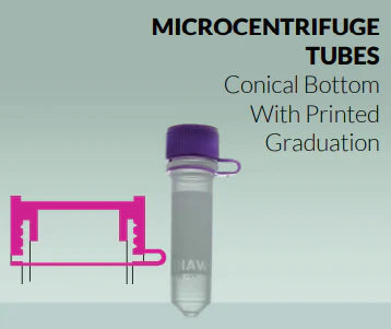 Microcentrifuge Tubes, conical bottom (50 pcs/pack) 2752-015 Iwaki