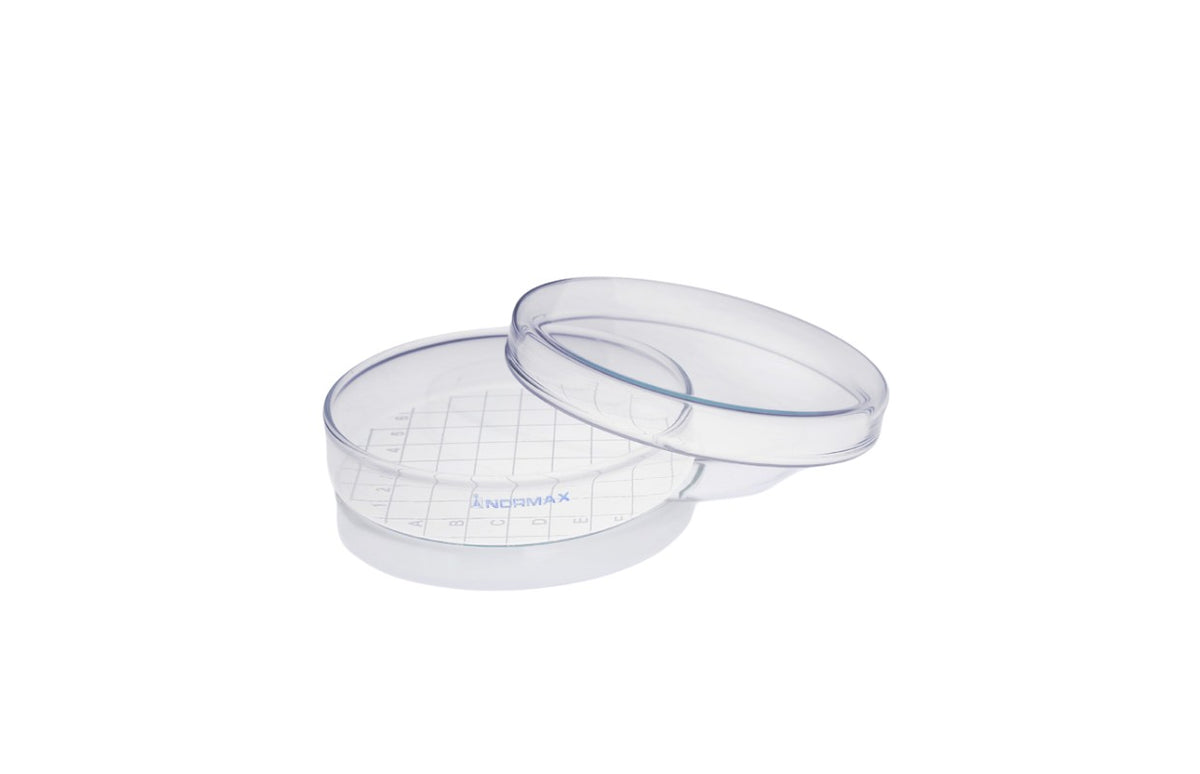Normax Petri Dish with White Grid PA 50585