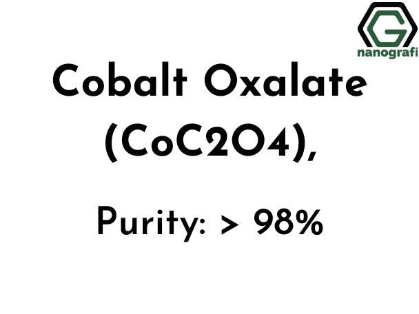 Cobalt Oxalate (CoC2O4), Purity: > 98% - Nanografi Advanced Materials