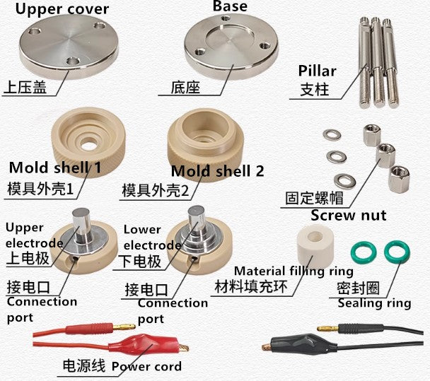 YJ Pressure Controllable Baterry Jig Set Shelf PEEK