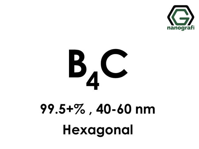NG 5.01.04.Boron Carbide (B4C)
Nanoparticles Boron Carbide (B4C) Nanopowder/Nanoparticles, Purity: 99.5+%, Size: 40-60 nm, Hexagonal 1 g