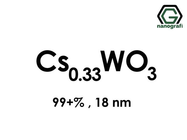 NG 5.03.05.Cesium Tungsten Oxide (Cs0.33WO3) Nanoparticles
Cesium Tungsten Oxide (Cs0.33WO3) Nanopowder/Nanoparticles, Purity: 99+%, Size: 18 nm 1 g