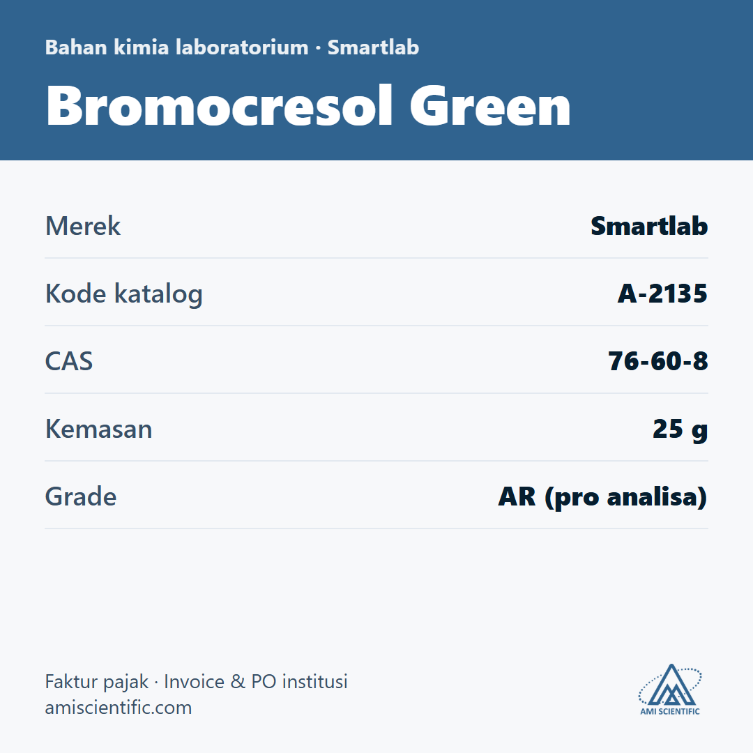 Bromocresol Green, CAS 76-60-8, 25 g – Smartlab A-2135