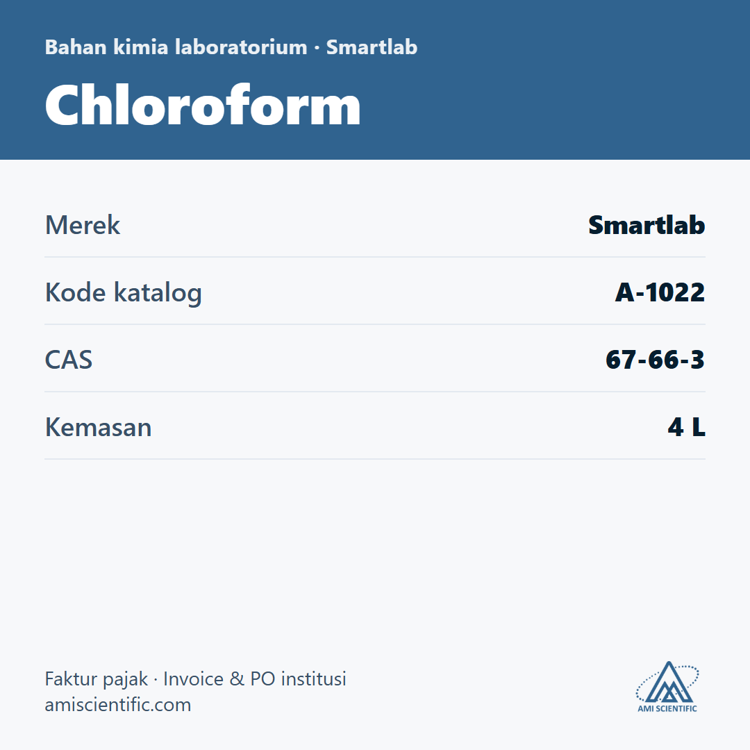 Chloroform, CAS 67-66-3, 4 L – Smartlab A-1022