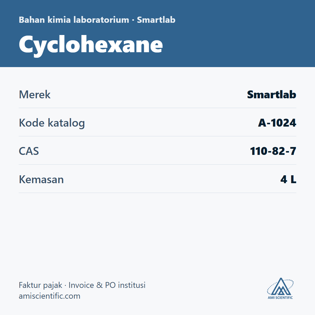 Cyclohexane, CAS 110-82-7, 4 L – Smartlab A-1024
