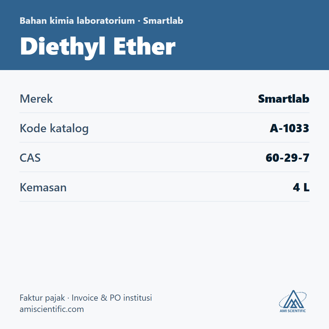 Diethyl Ether, CAS 60-29-7, 4 L – Smartlab A-1033