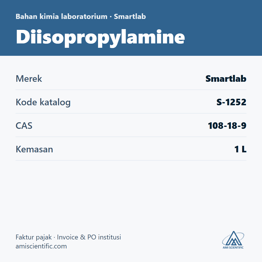 Diisopropylamine, CAS 108-18-9, 1 L – Smartlab S-1252
