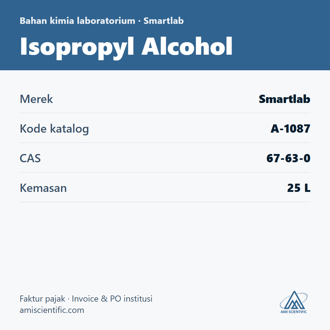 Isopropyl Alcohol, CAS 67-63-0, 25 L – Smartlab A-1087