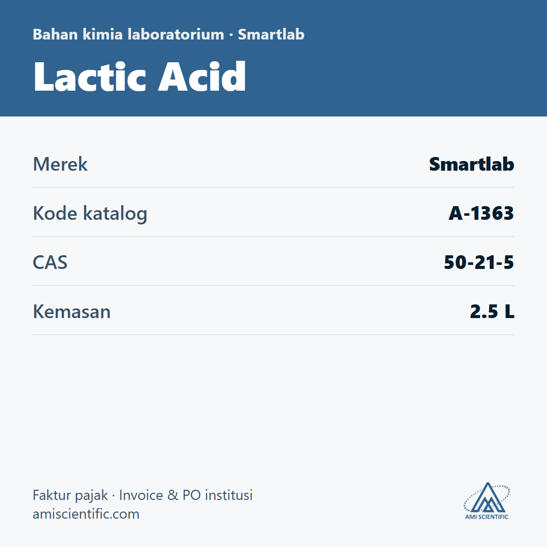 Lactic Acid, CAS 50-21-5, 2.5 L – Smartlab A-1363