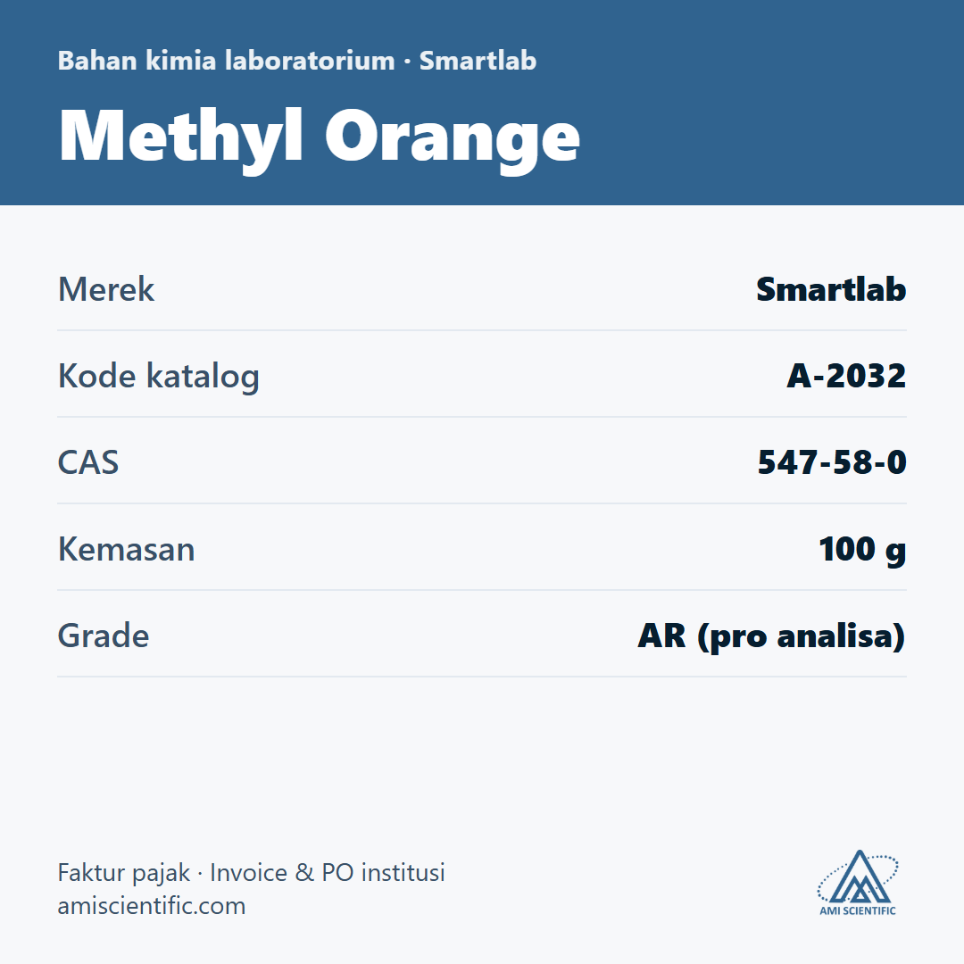 Methyl Orange, CAS 547-58-0, 100 g – Smartlab A-2032