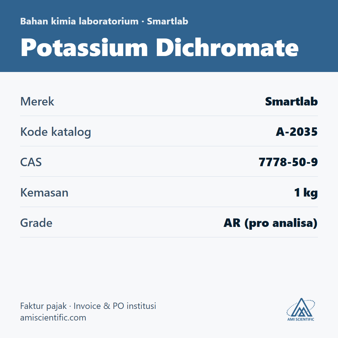 Potassium Dichromate, CAS 7778-50-9, 1 kg – Smartlab A-2035
