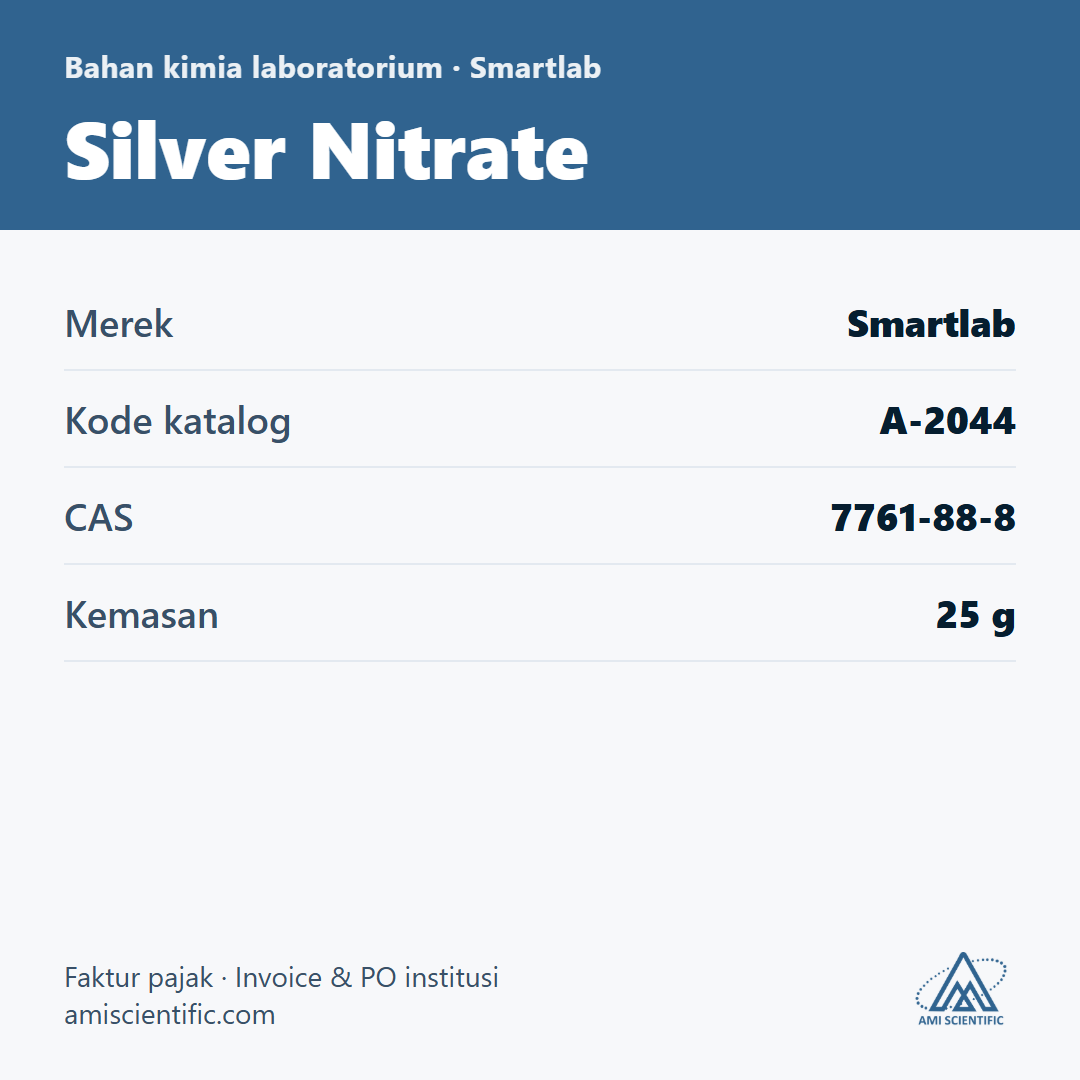 Silver Nitrate, CAS 7761-88-8, 25 g – Smartlab A-2044