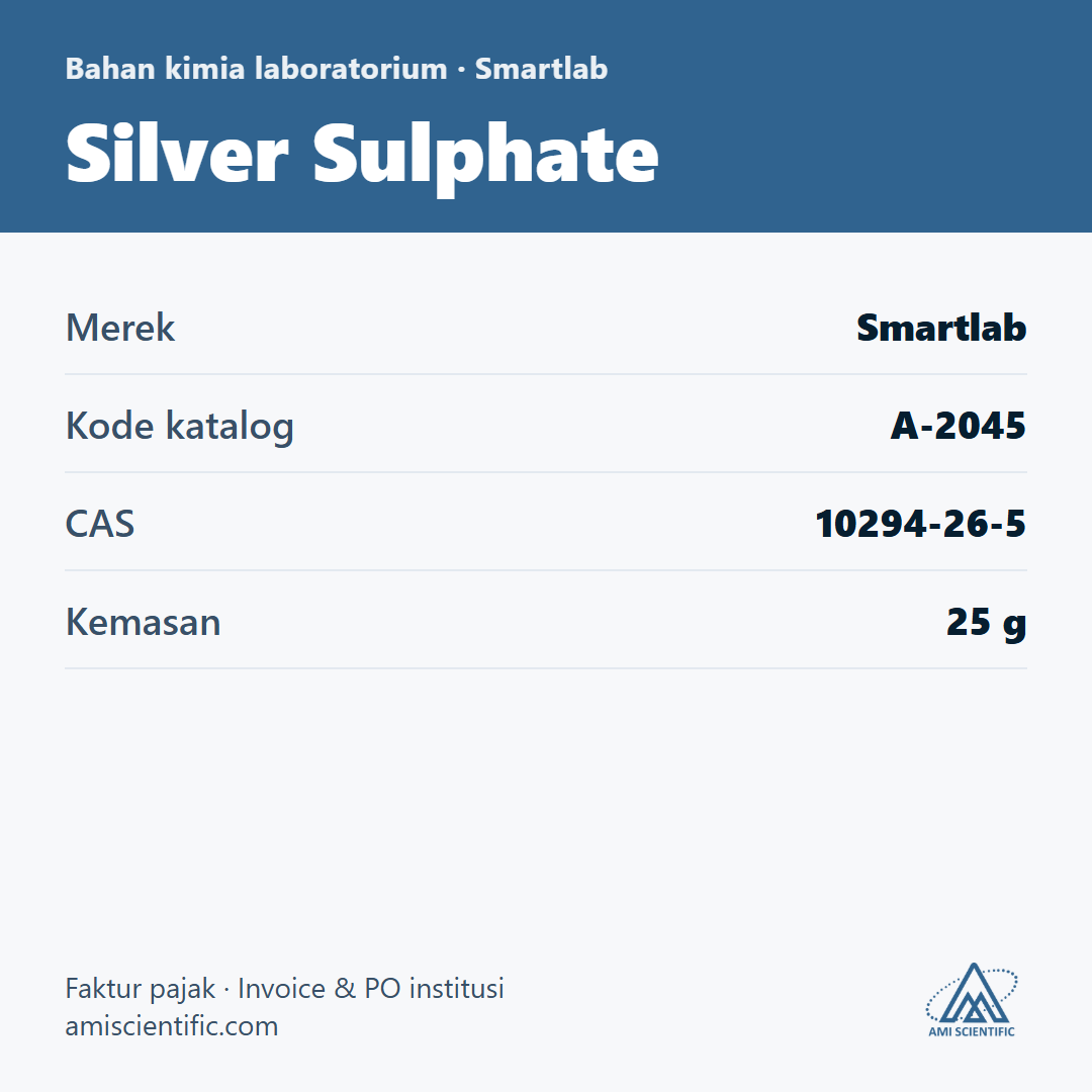 Silver Sulphate, CAS 10294-26-5, 25 g – Smartlab A-2045