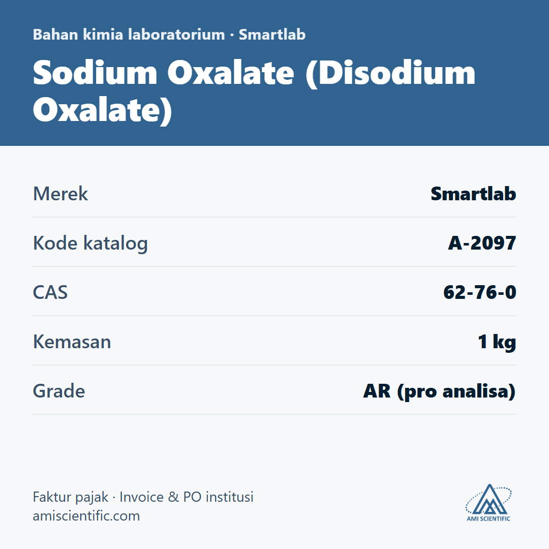 Sodium Oxalate (Disodium Oxalate), CAS 62-76-0, 1 kg – Smartlab A-2097