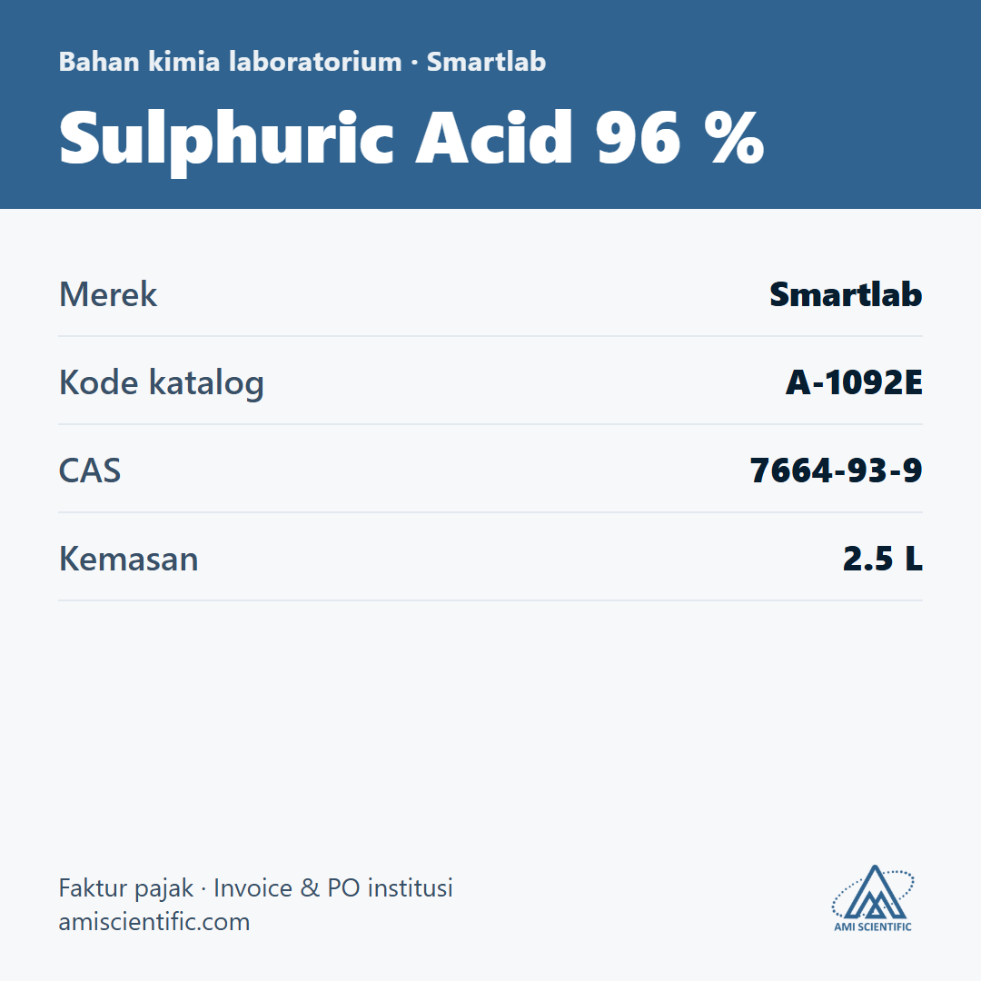 Sulphuric Acid 96 %, CAS 7664-93-9, 2.5 L – Smartlab A-1092E