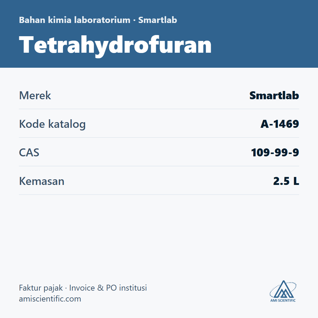 Tetrahydrofuran, CAS 109-99-9, 2.5 L – Smartlab A-1469