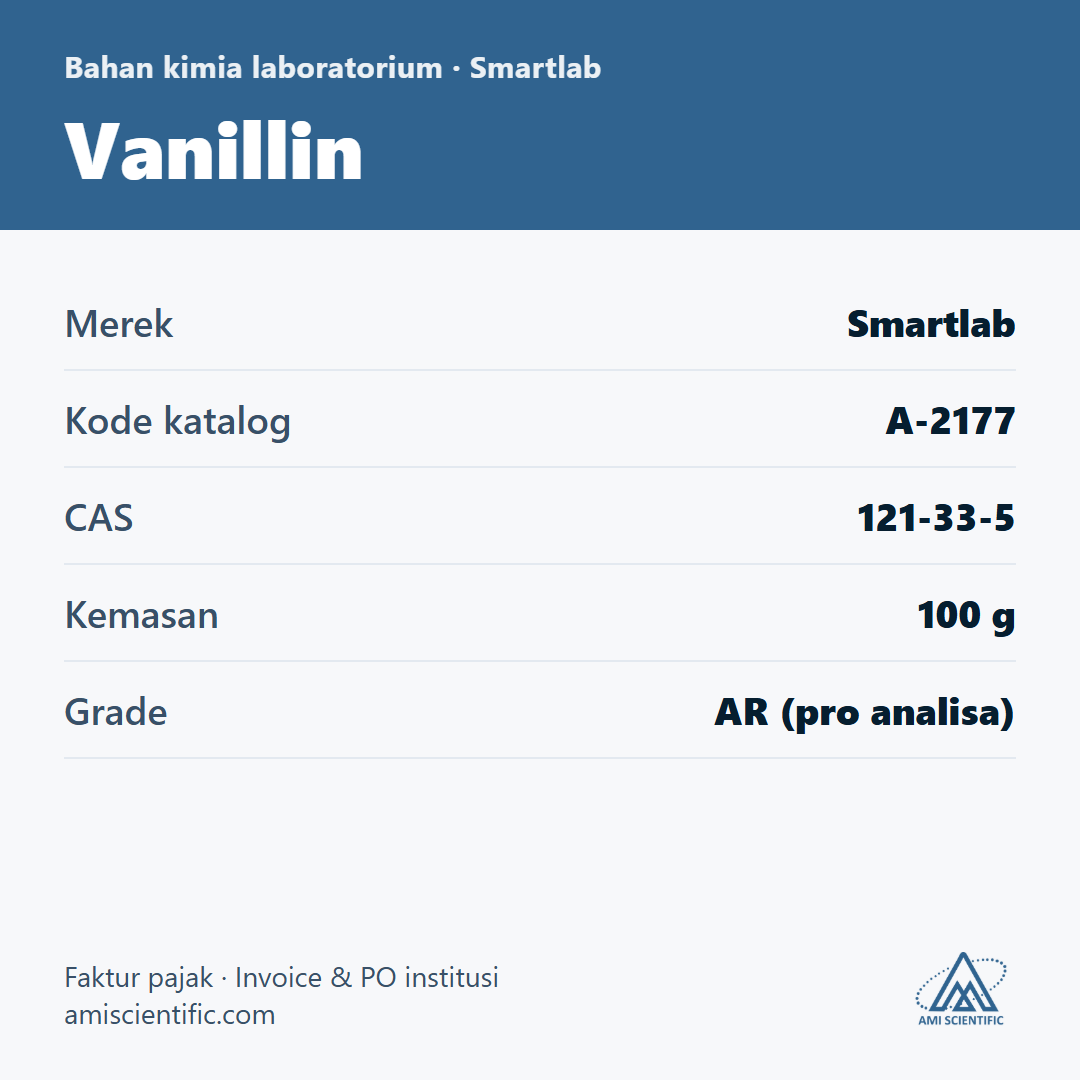 Vanillin, CAS 121-33-5, 100 g – Smartlab A-2177