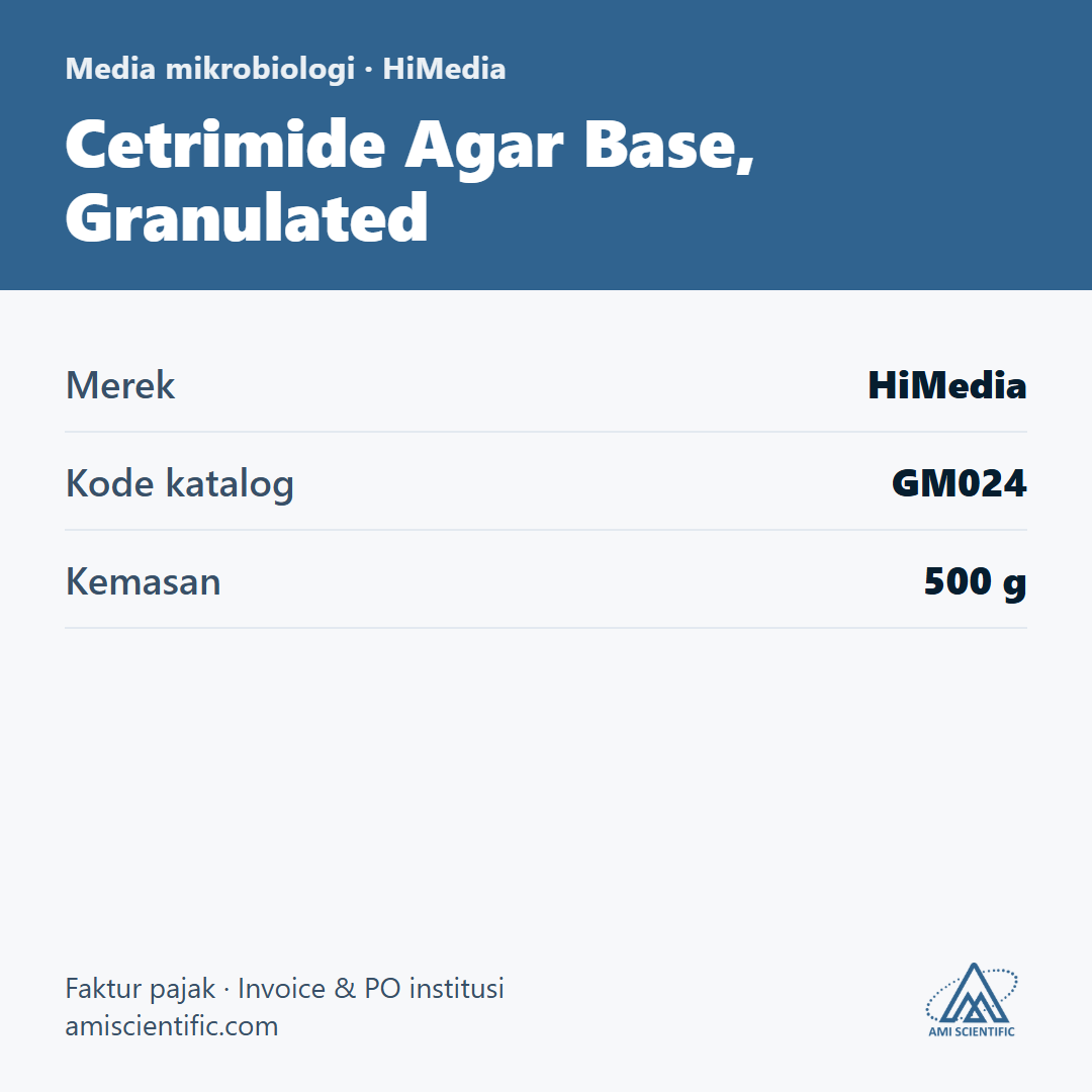 Cetrimide Agar Base, Granulated, 500 g – HiMedia GM024