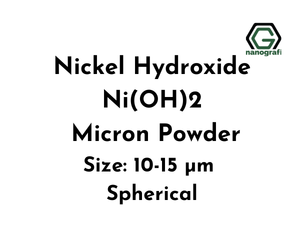 Nickel Hydroxide Ni(OH)2 (NiOH-Co) Micron Powder, Size: 10-15 µm, Spherical - Nanografi Advanced Materials