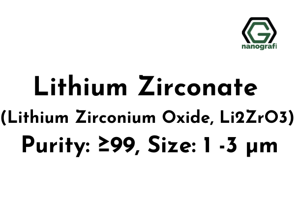 Lithium Zirconate (Lithium Zirconium Oxide, Li2ZrO3), Purity: ≥99, Size: 1 -3 µm