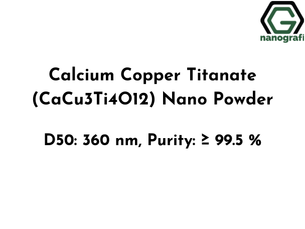 Calcium Copper Titanate (CaCu3Ti4O12) Nano Powder, D50: 360 nm, Purity: ≥ 99.5 % - Nanografi Advanced Materials