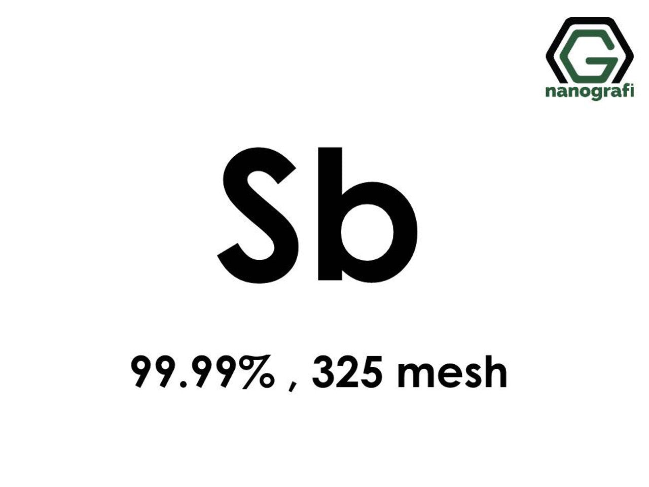 NG 6.03.02.Antimony Micron Powder
Antimony (Sb) Micron Powder, Purity: 99.99 %, Size: 325 mesh 1 g