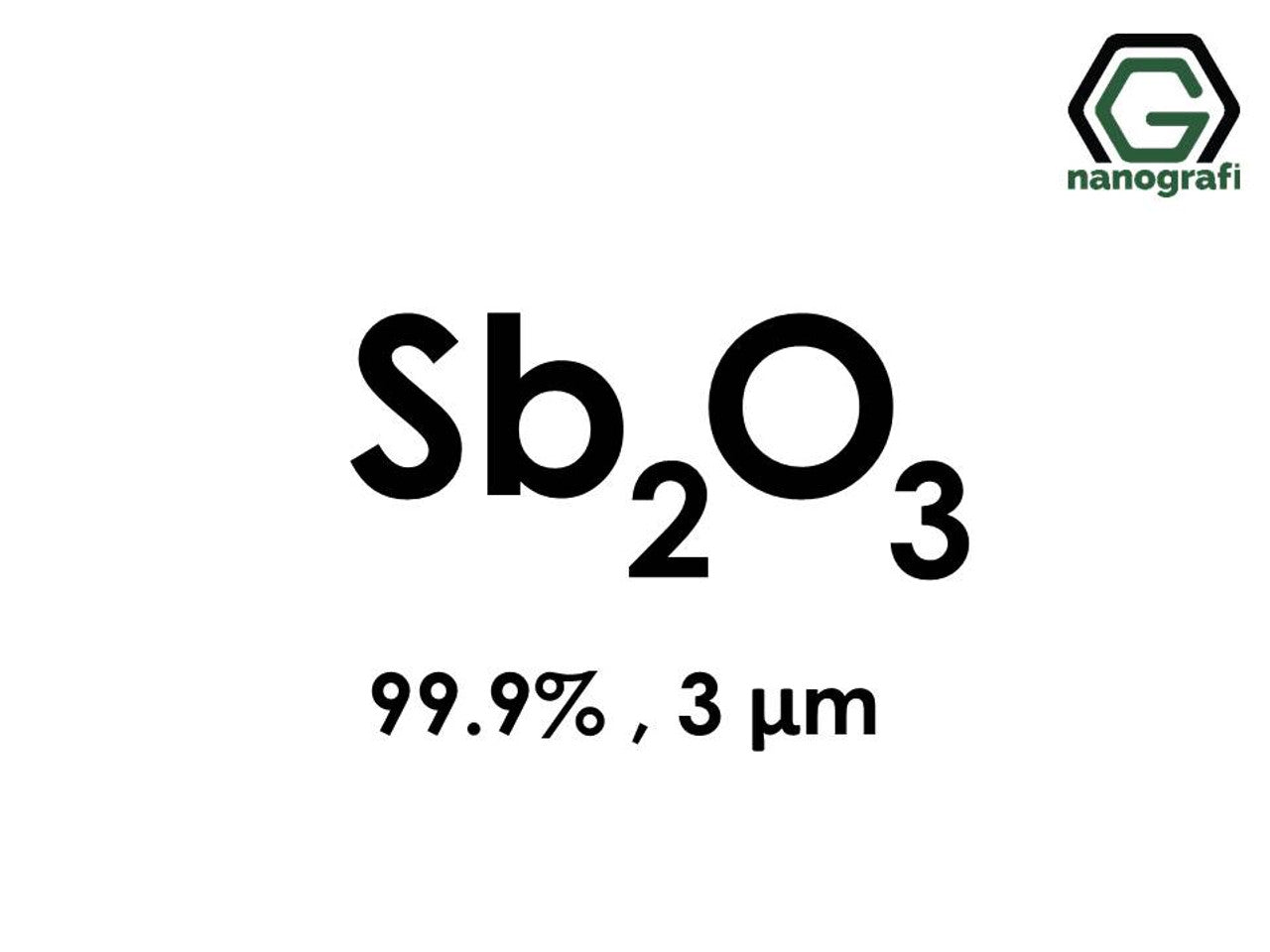NG 6.05.02.Antimony Trioxide Micron Powder
Antimony (III) Oxide (Sb2O3) Micron Powder, Purity: 99.9%, Size: 3 µm 25 g