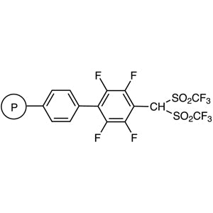 TCI B2292-100MG Bis(trifluoromethanesulfonyl)methyltetrafluorophenyl Polystyrene Resin cross-linked with 2% DVB (200-400mesh) (0.9-1.2mmol/g)