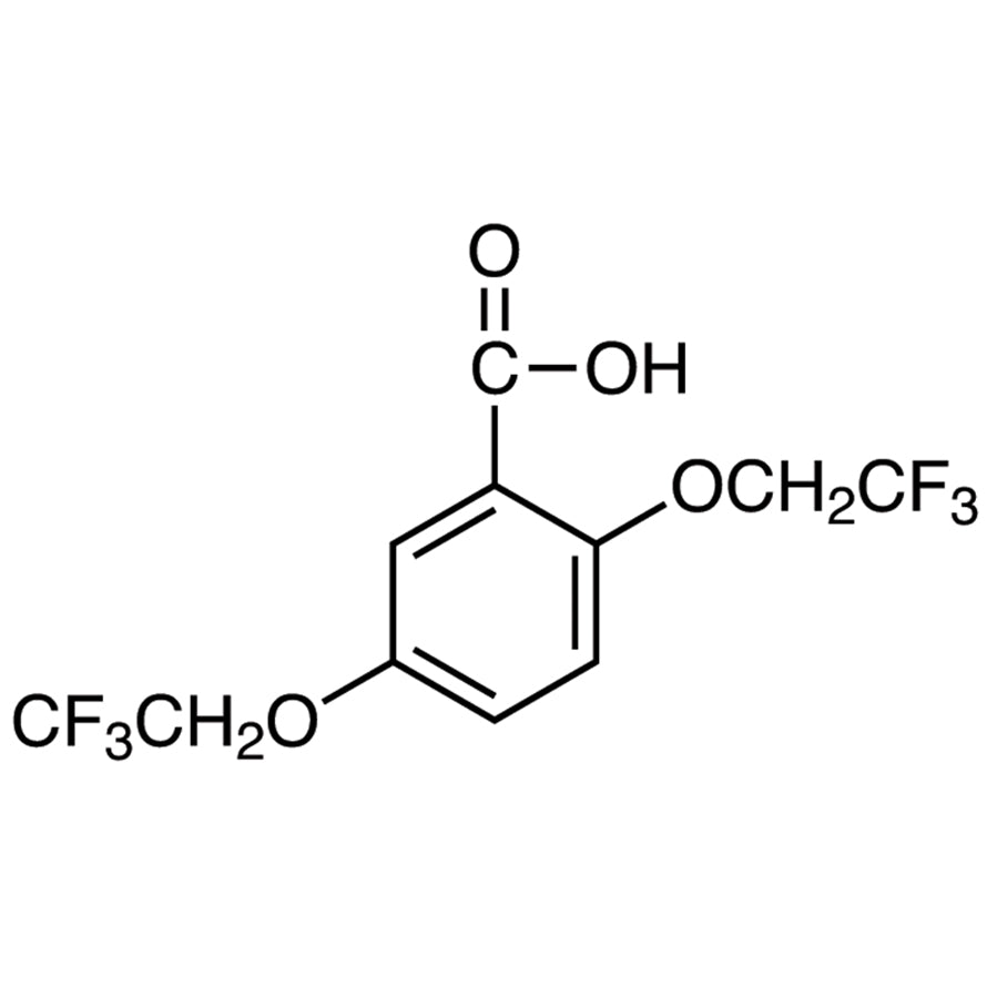 TCI B3227 35480-52-5 Asam 2,5-Bis(2,2,2-trifluoroetoksi)benzoat