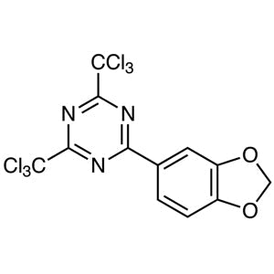 TCI B3633 71255-78-2 2-(1,3-Benzodioxol-5-yl)-4,6-bis(trichloromethyl)-1,3,5-triazine