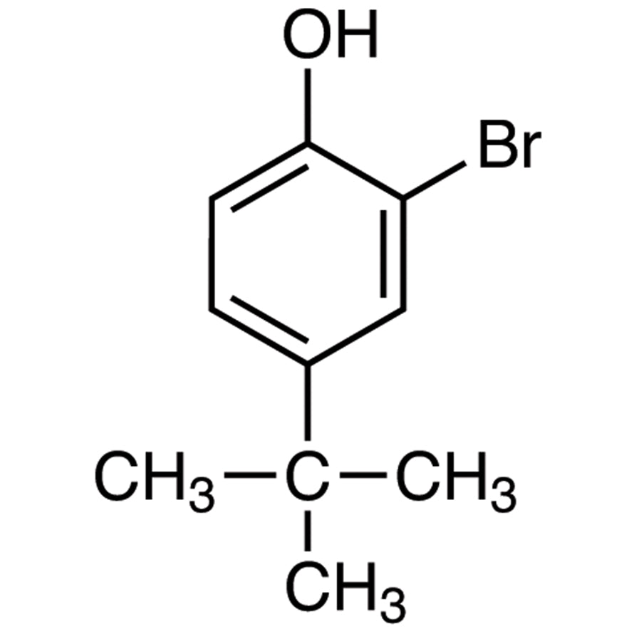 TCI B3763 2198-66-5 2-Bromo-4-tert-butylphenol — struktur kimia