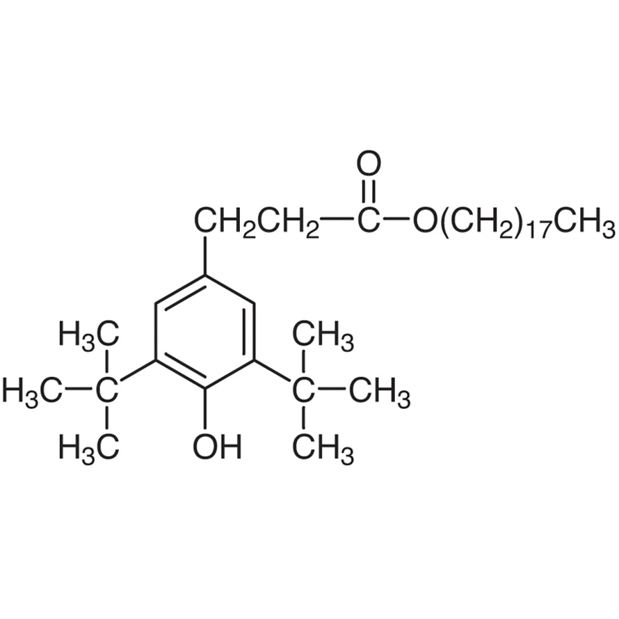 TCI D1644 2082-79-3 Stearyl 3-(3,5-Di-tert-butyl-4-hydroxyphenyl)propionate