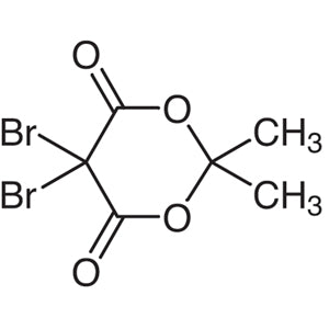 TCI D1710 66131-14-4 Asam 5,5-Dibromomeldrum (=5,5-Dibromo-2,2-dimetil-4,6-dioksi-1,3-dioksan)