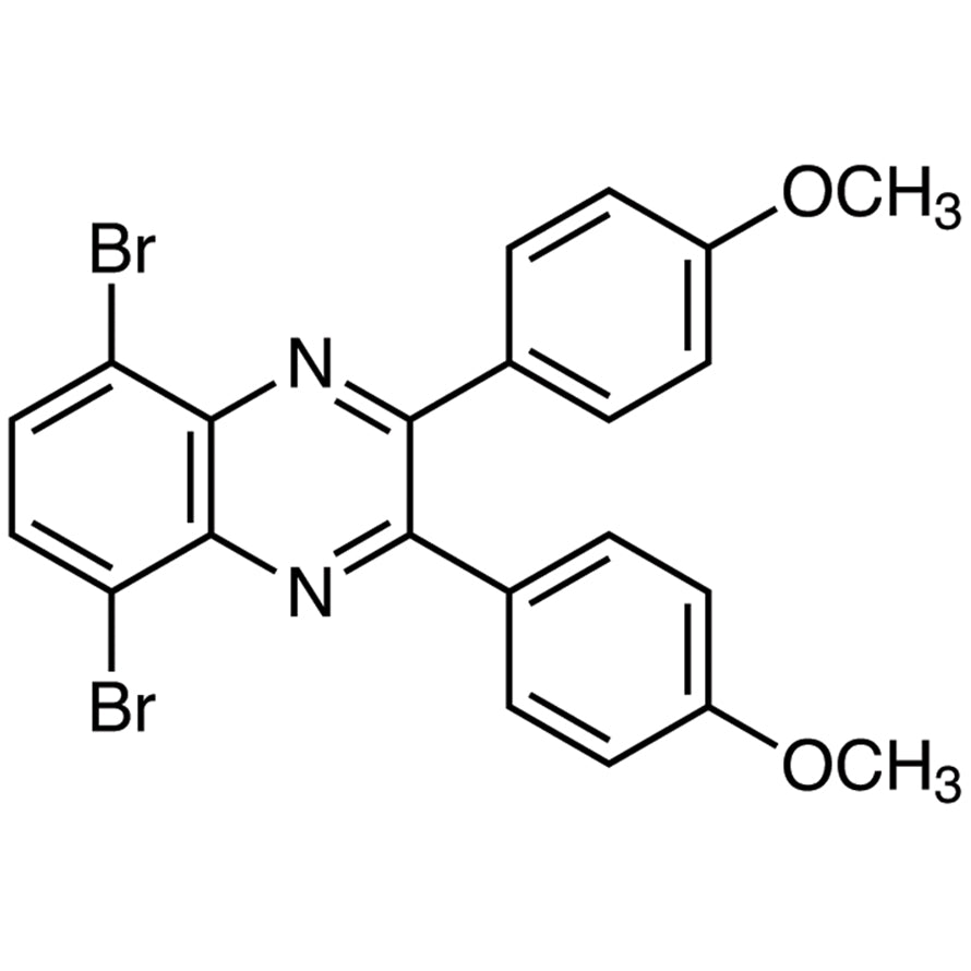 5,8-Dibromo-2,3-bis(4-methoxyphenyl)quinoxaline (CAS 162967-90-0) - TCI D4653 - AMI Scientific