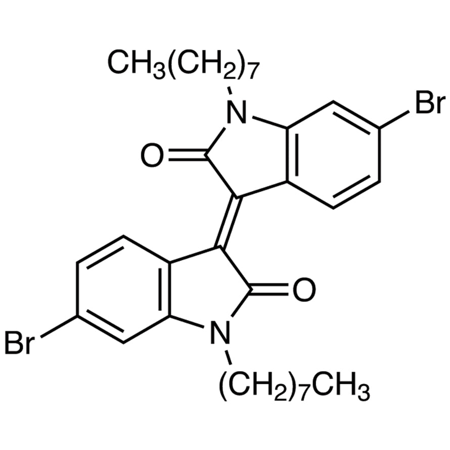 TCI D5742 1334295-79-2 6,6'-Dibromo-1,1'-di(n-octyl)isoindigo