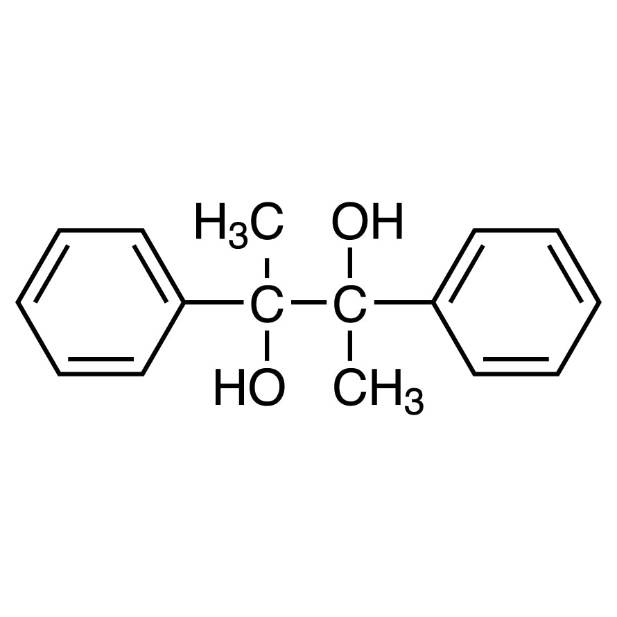 TCI D6049 1636-34-6 2,3-Diphenylbutane-2,3-diol — struktur kimia