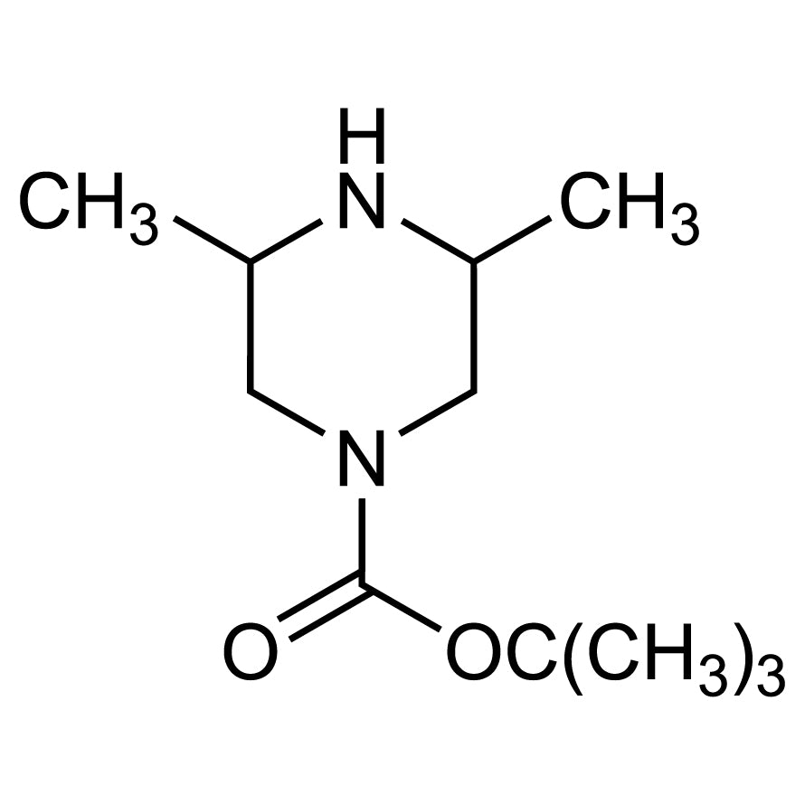 TCI D6456 639068-43-2 tert-Butil 3,5-Dimetilpiperazin-1-karboksilat (campuran cis dan trans)