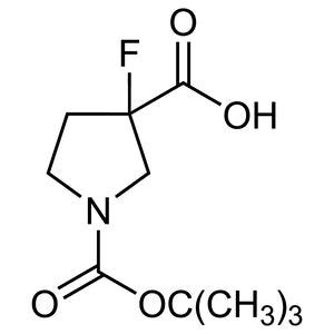 1-(tert-Butoxycarbonyl)-3-fluoropyrrolidine-3-carboxylic Acid (CAS 1001754-59-1) - TCI D6507 - AMI Scientific