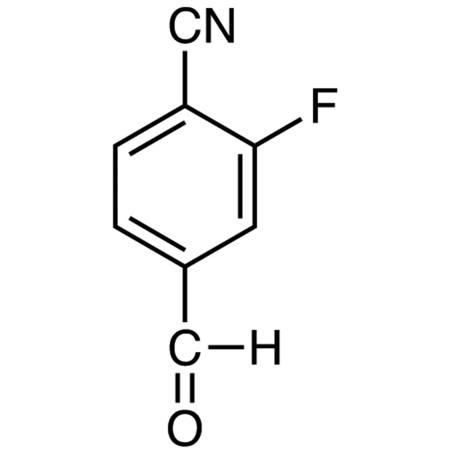 TCI F1112 101048-76-4 2-Fluoro-4-formylbenzonitrile — struktur kimia