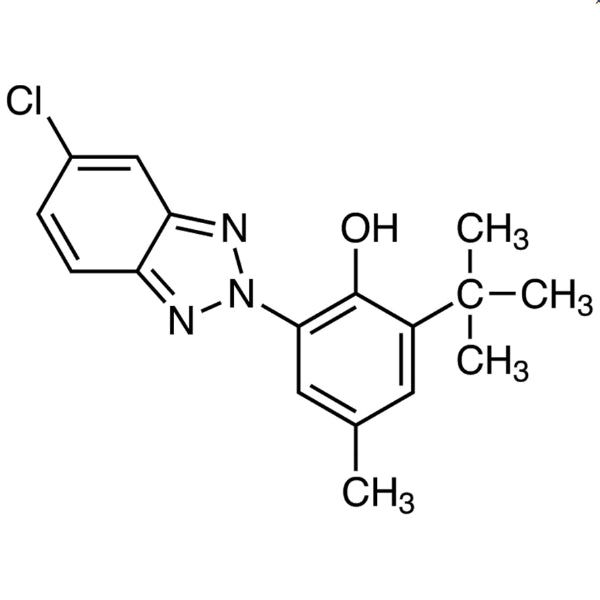 2-(5-Chloro-2-benzotriazolyl)-6-tert-butyl-p-cresol (CAS 3896-11-5) - TCI H0559 - AMI Scientific