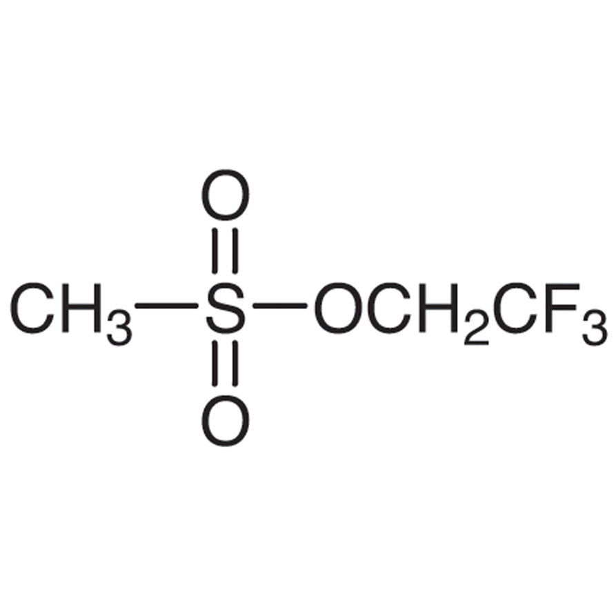 TCI M1193 25236-64-0 2,2,2-Trifluoroethyl Methanesulfonate — struktur kimia