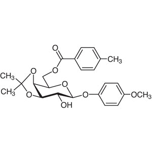 TCI M1594 1820580-75-3 4-Methoxyphenyl 3,4-O-Isopropylidene-6-O-(4-methylbenzoyl)-beta-D-galactopyranoside