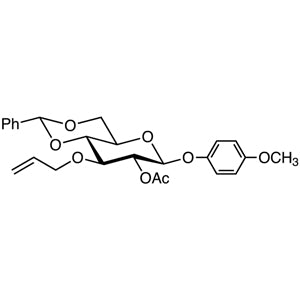 TCI M2065 1477956-18-5 4-Methoxyphenyl 2-O-Acetyl-3-O-allyl-4,6-O-benzylidene-beta-D-glucopyranoside