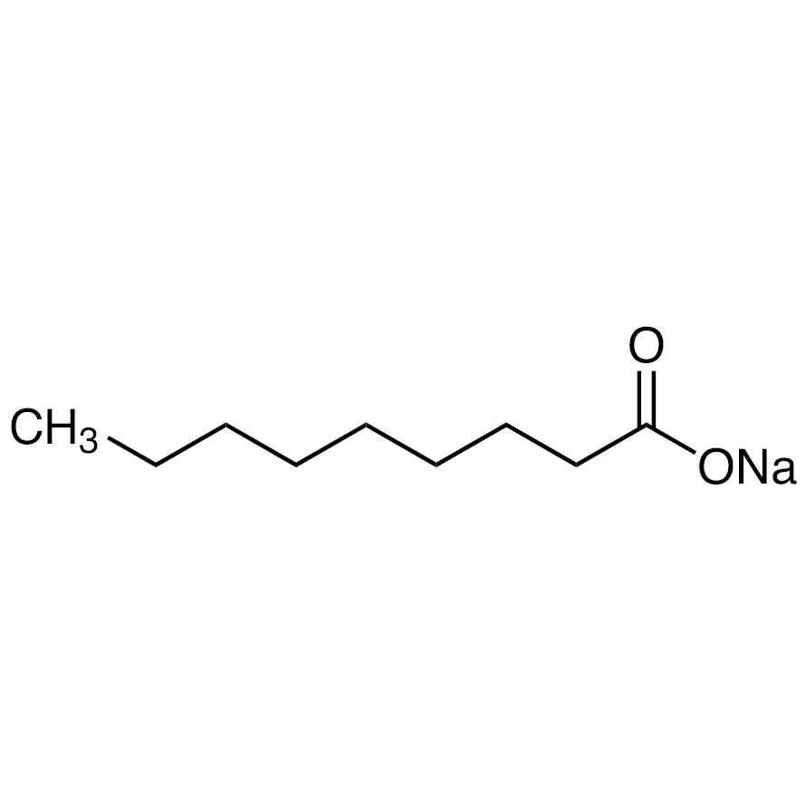 TCI N0291 14047-60-0 Sodium Nonanoate — struktur kimia